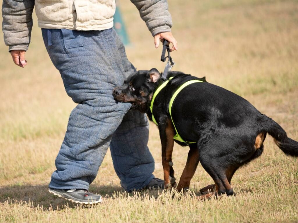 Dog bite training